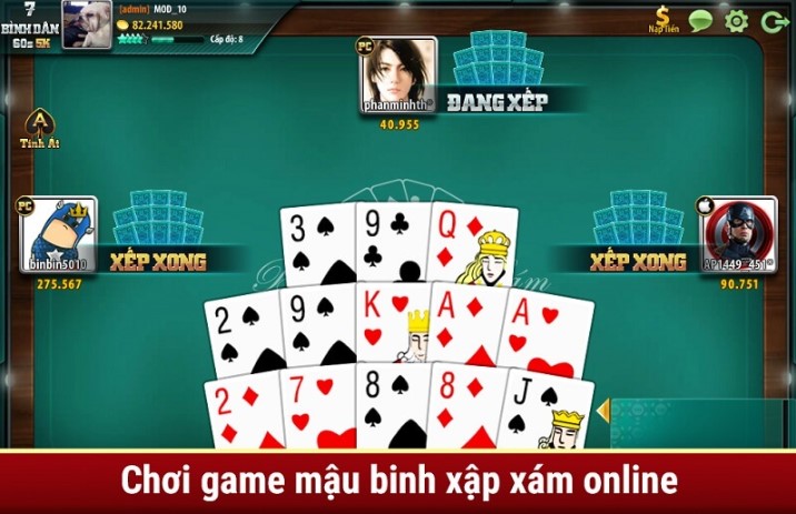 Top 5 game mậu binh hot nhất 2024